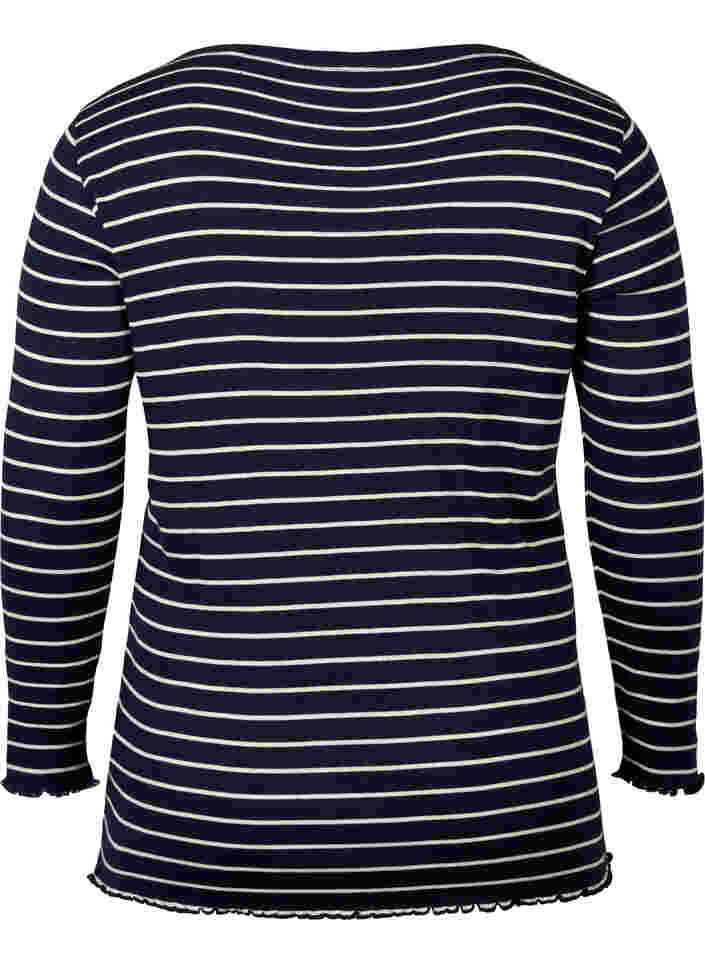 Randig tröja med rund hals, Night Sky Stripe, Packshot image number 1