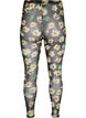 Blommiga legging i mesh, Yellow Green AOP, Packshot image number 1
