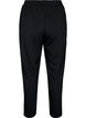 Byxor i modalblandning med slits, Black, Packshot image number 1
