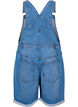 Denim overaller shorts, Blå, Packshot image number 1