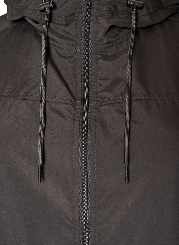 L&auml;ttviktig parkas med huva, Svart, Packshot image number 2