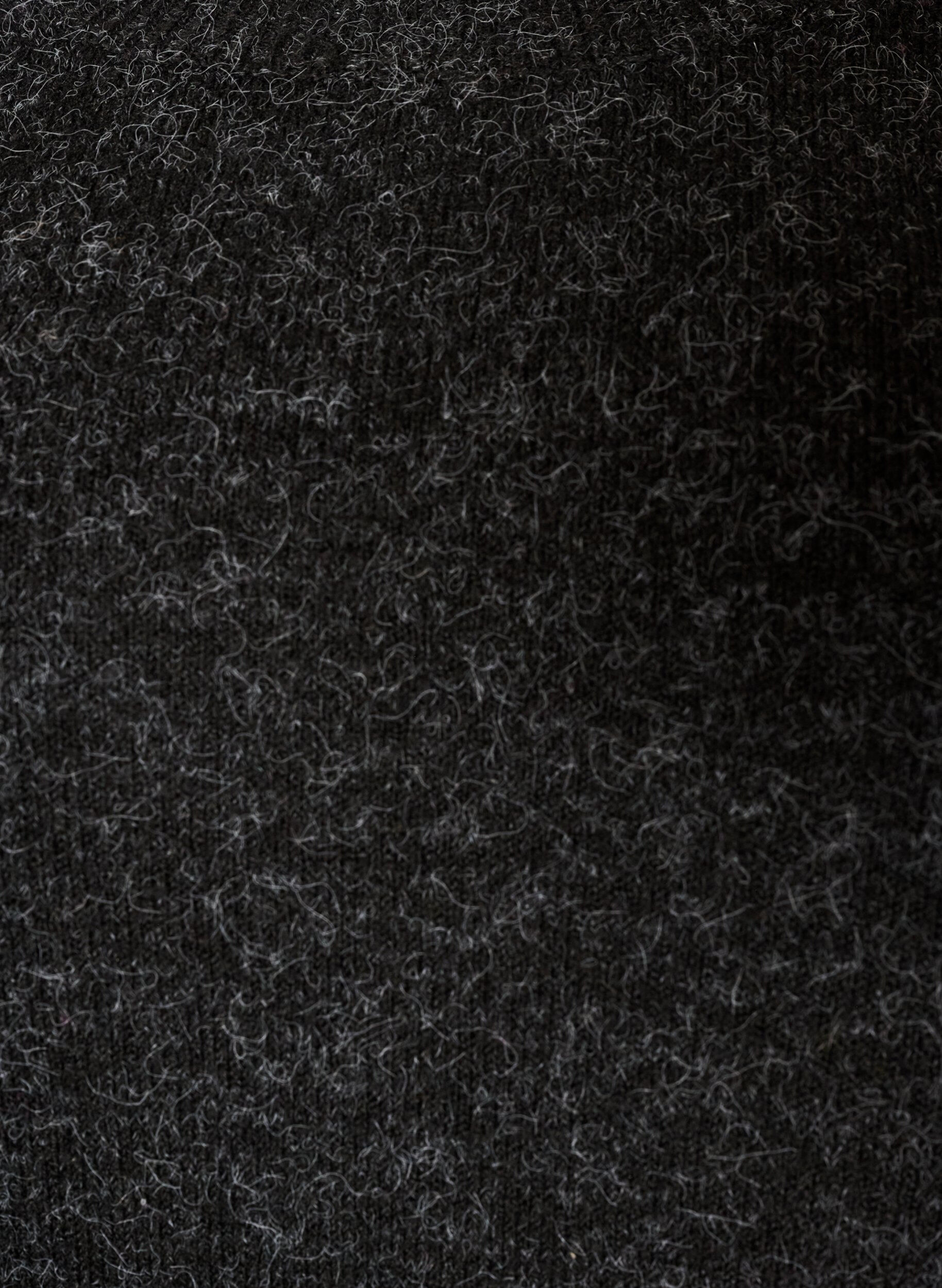 ZizziL&aring;ng stickad blus med kulknappar, Gr&aring;, Packshot image number 2