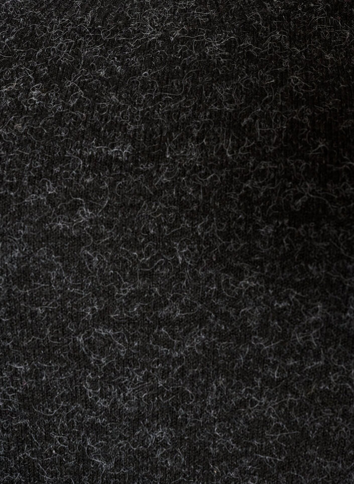 L&aring;ng stickad blus med kulknappar, Gr&aring;, Packshot image number 2