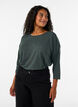 Jerseyblus med 3/4-&auml;rm, Gr&ouml;n, Model image number 0