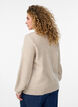 Kofta i mjukt stickat med guldf&auml;rgade knappar, Beige, Model image number 2