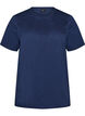 T-shirt i ekologisk bomull med h&aring;lbroderi, Bl&aring;, Packshot image number 0