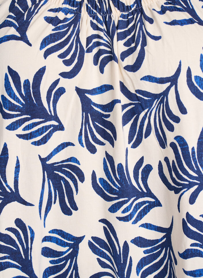 Midikl&auml;nning med axelband i ekologisk bomull, Vit, Packshot image number 2