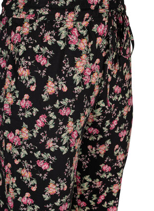 Pyjamasbyxor i bomull, Black Pink Oran Flow, Packshot image number 2