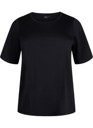 T-shirt i modalblandning, Svart