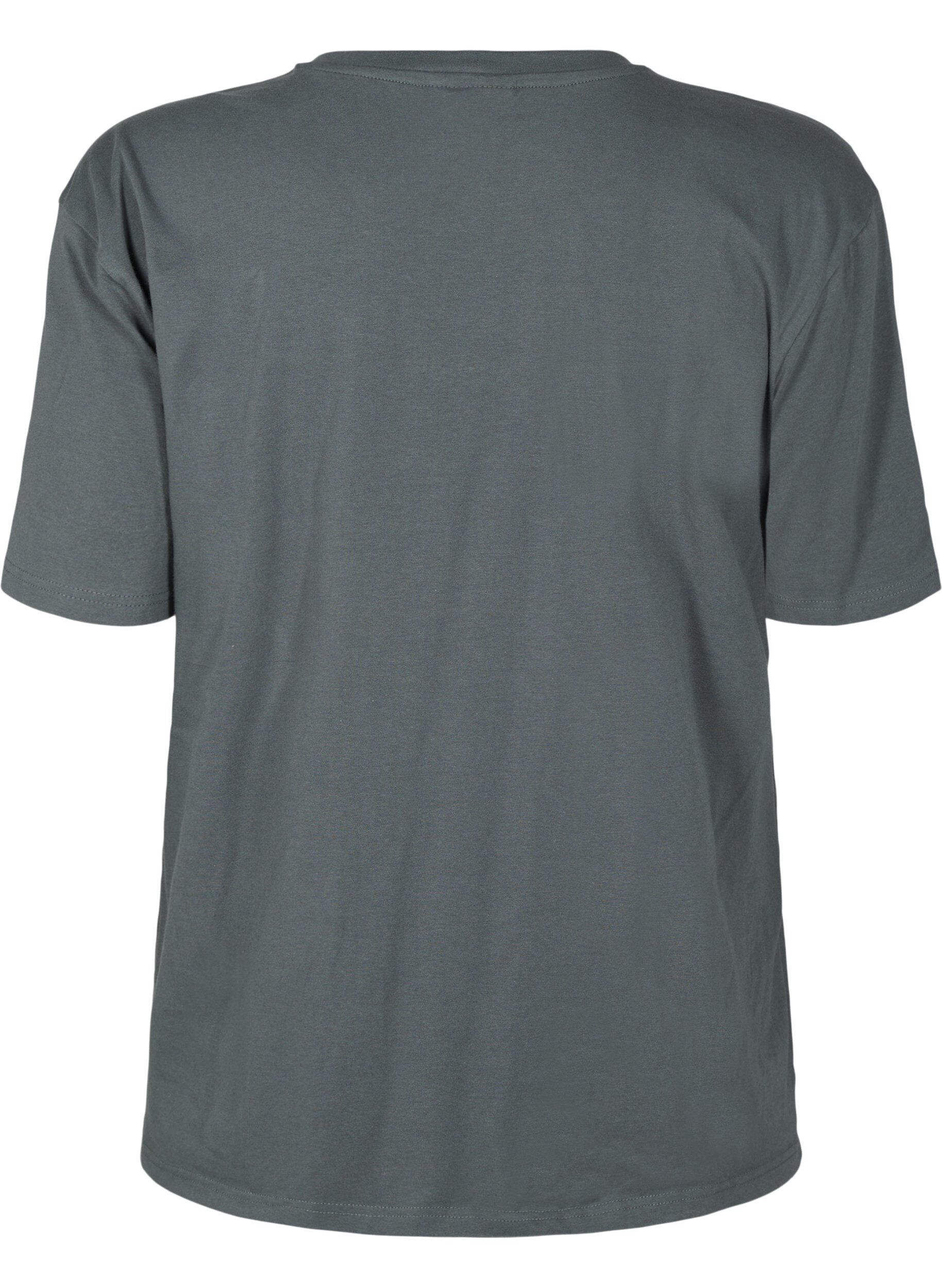 ZizziSportig t-shirt i ekologisk bomull, , Packshot image number 1