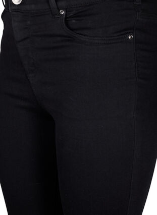 Mycket åtsittande jeans med hög midja, Black, Packshot image number 2