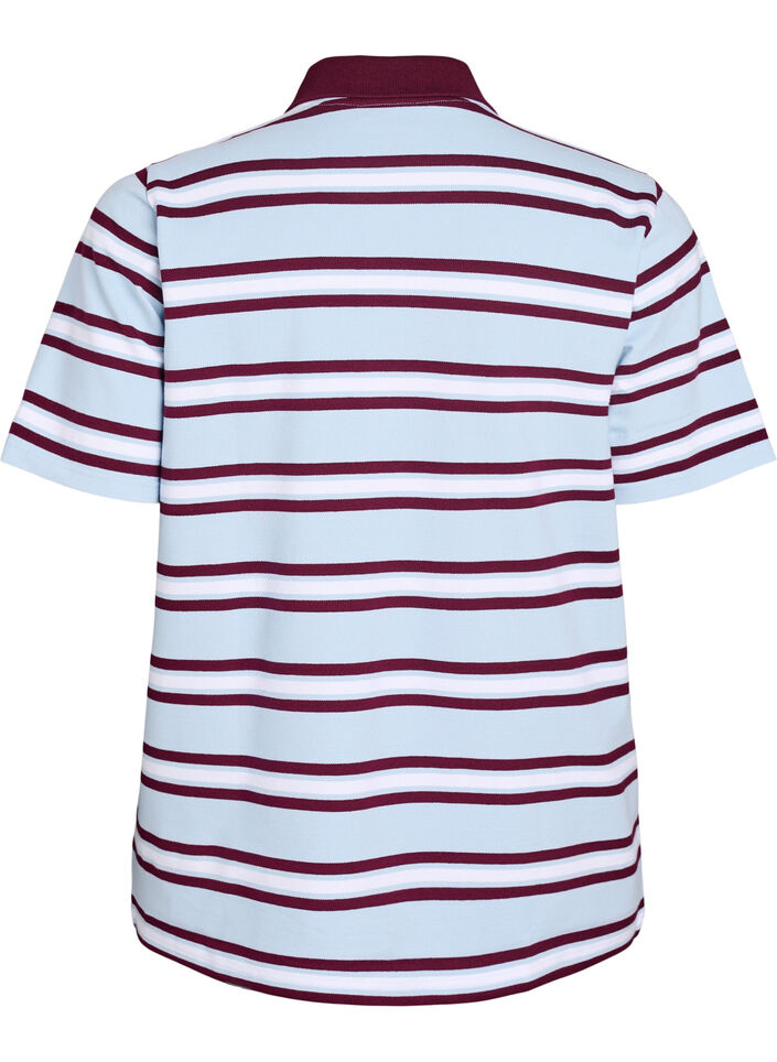 Kortärmad polotröja, Blå, Packshot image number 1