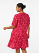 Kort a-linjeformad kl&auml;nning i bomullsmuslin, R&ouml;d, Model image number 2