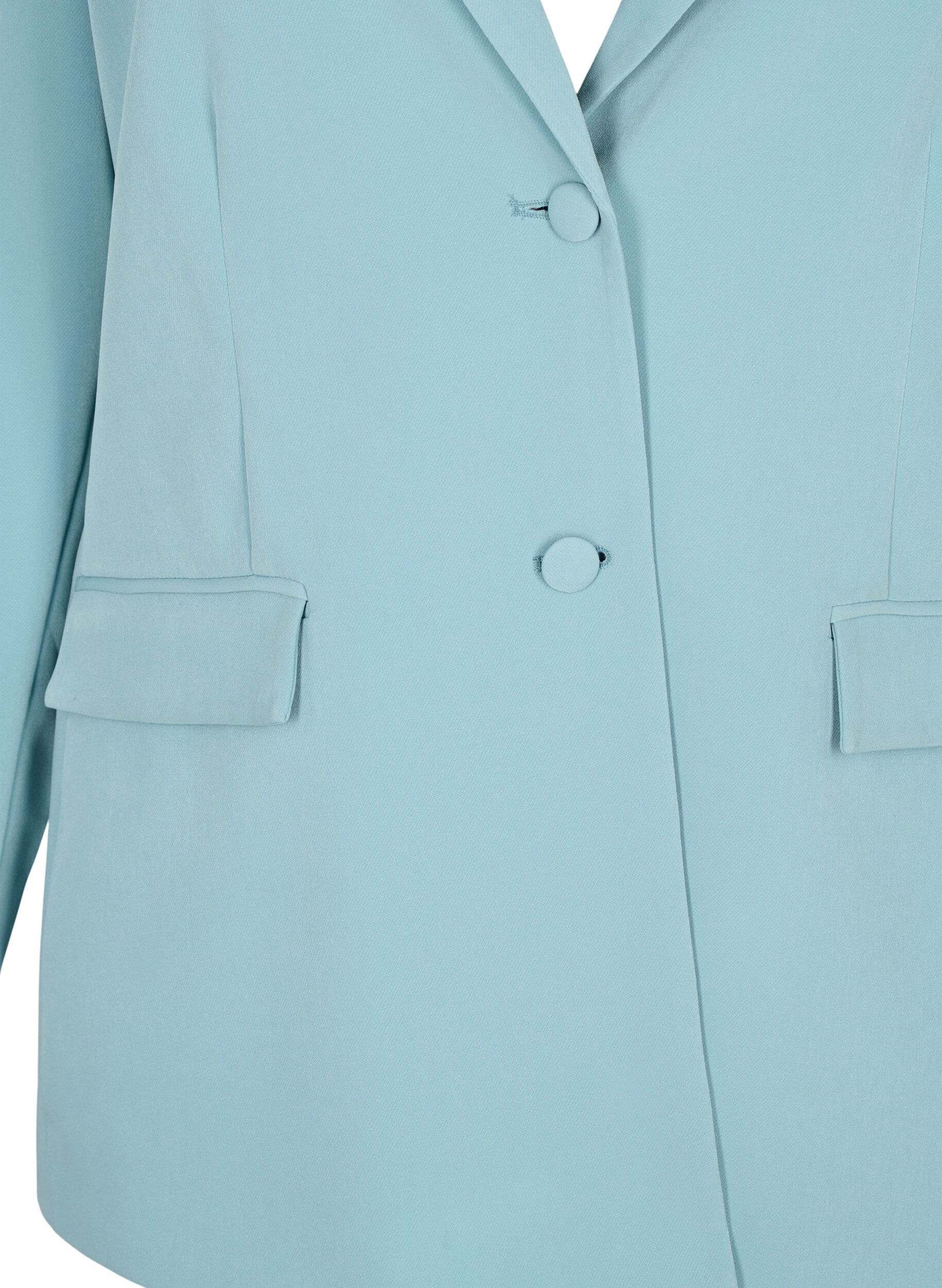 Zizzi Klassisk blazer med knapp, Citadel, Packshot image number 2