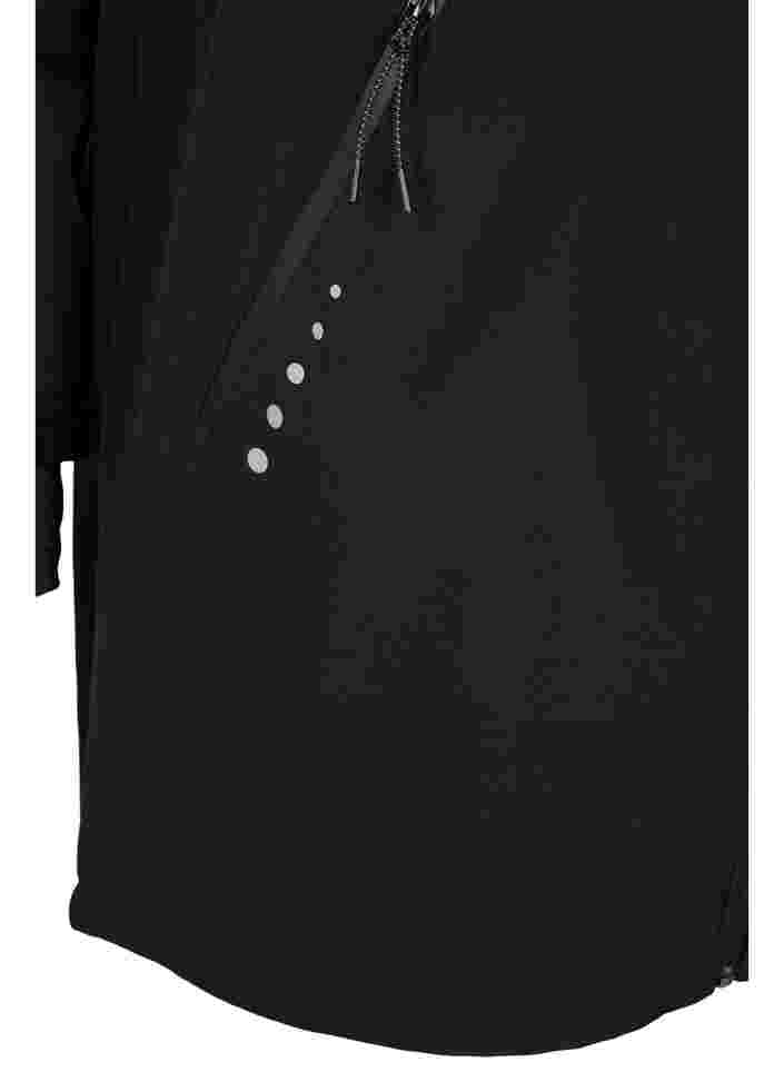 Skaljacka med tillhörande fleecetröja, Black Solid, Packshot image number 3