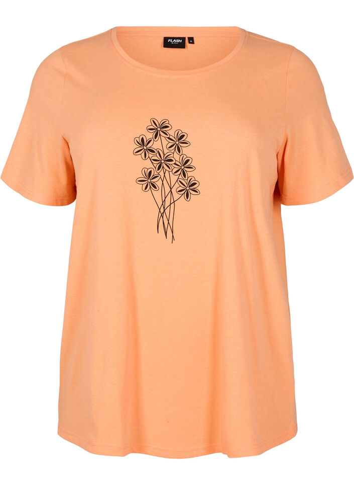 FLASH - T-shirt med tryck, Orange, Packshot image number 0