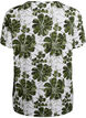 T-shirt med blommigt tryck, Grön, Packshot image number 1