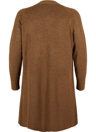 Lång stickad kofta med fickor, Monk's Robe Mel., Packshot image number 1