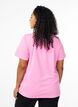 FLASH - T-shirt med V-ringning, Rosa, Model image number 2