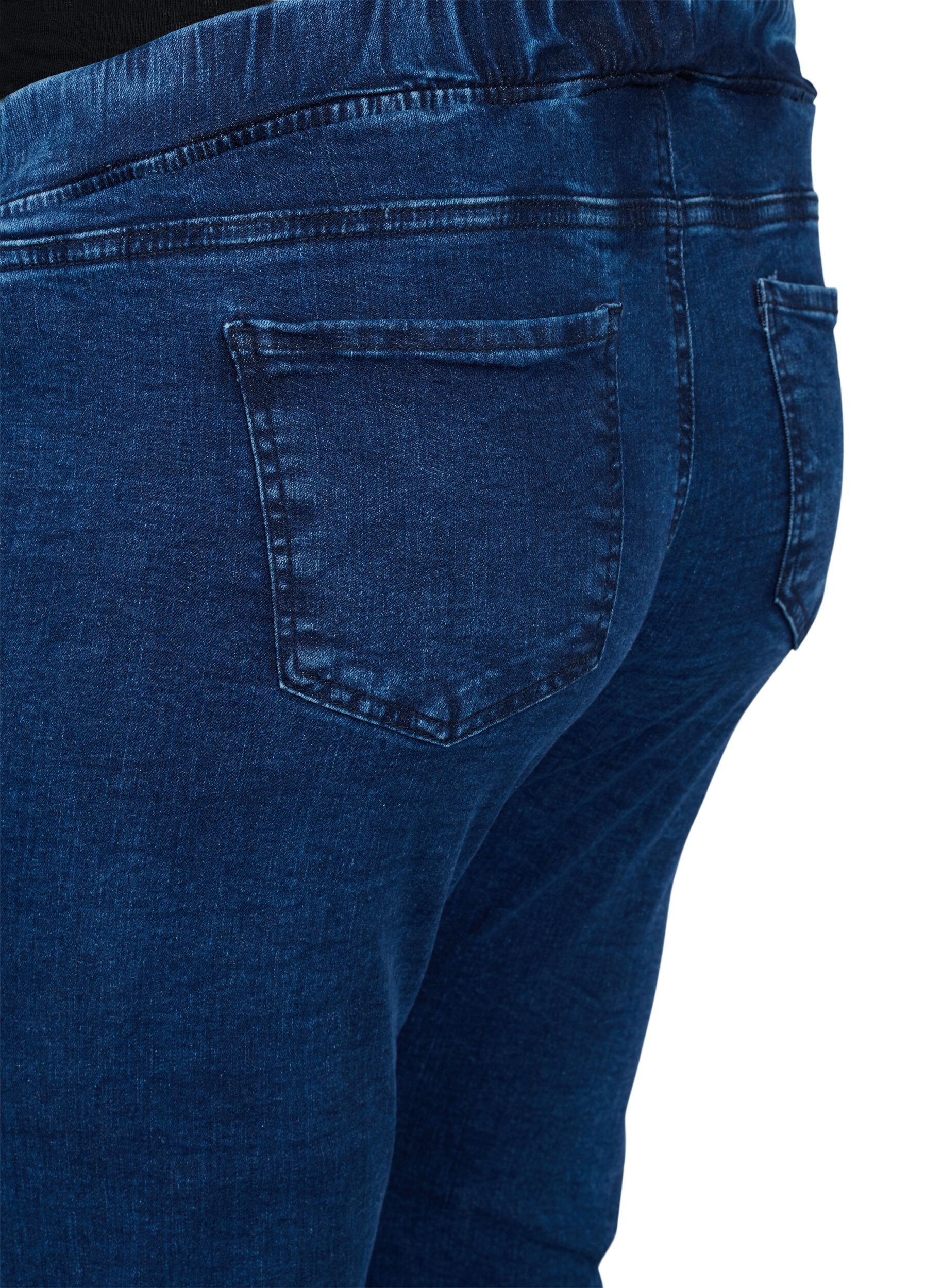 Zizzi Gravidjeggings med bakfickor, Dark blue, Packshot image number 3