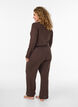 Pyjamasbyxor i ekologisk bomull med h&aring;lbroderi, Brun, Model image number 2