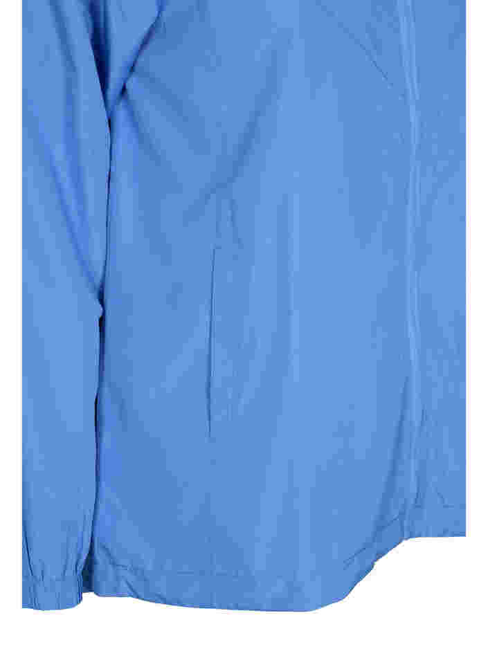 Kort jacka med huva och justerbar nederkant, Ultramarine, Packshot image number 3
