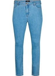 Amy jeans med hög midja och super slim fit, Light Blue