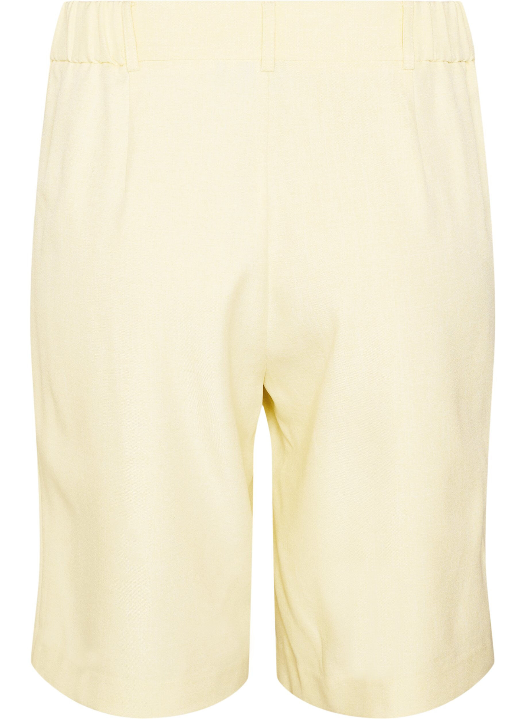 ZizziL&ouml;sa Bermudashorts med h&ouml;g midja, Gul, Packshot image number 1