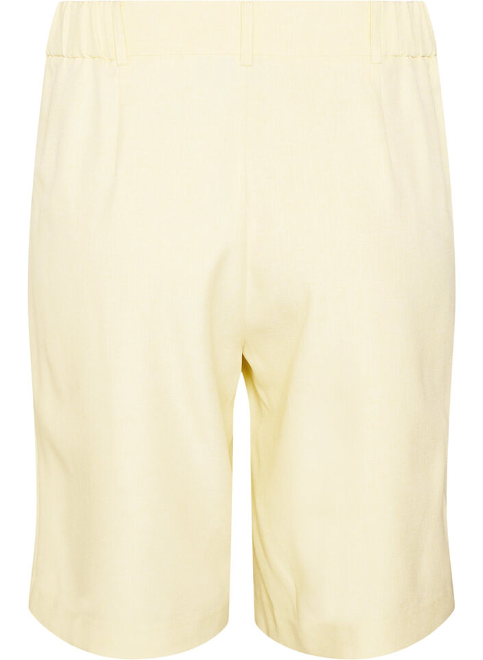 L&ouml;sa Bermudashorts med h&ouml;g midja, Gul, Packshot image number 1