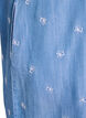 Kl&auml;nning i lyocell med denimlook och broderade blommor, Bl&aring;, Packshot image number 3