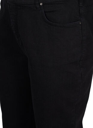 Croppade Millie jeans med mom fit, Black, Packshot image number 2