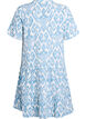Kort a-linjeformad kl&auml;nning i bomullsmuslin, Vanilla, Packshot image number 1