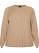 Cardigan med runda knappar, Beige, Packshot image number 0