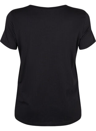  T-shirt till träning med print, Black w. Disciplined, Packshot image number 1