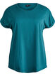 Kort&auml;rmad t-shirt i bomullsmix, Gr&ouml;n, Packshot image number 0