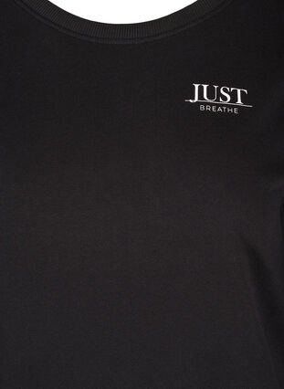 Cool sweatshirt med tryck, Black, Packshot image number 2