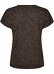 L&ouml;s tr&auml;nings t-shirt med korta &auml;rmar, Brun, Packshot image number 1
