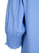 Blus i viskos med smock- och volangdetaljer, Cornflower Blue, Packshot image number 3