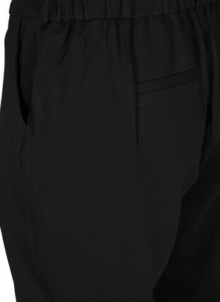 Enfärgade culottebyxor med fickor, Black, Packshot image number 3