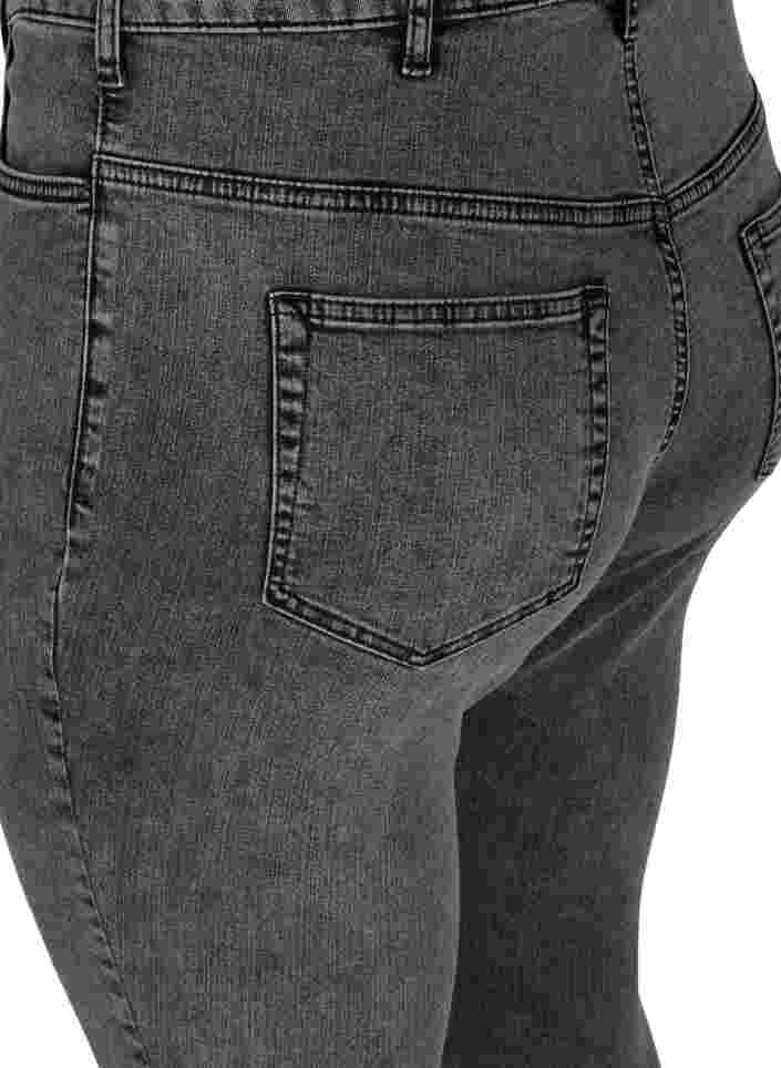 Super slim Amy jeans med hög midja, Grey Denim, Packshot image number 3