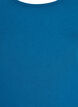 Solid färg bas topp i bomull, Ink Blue, Packshot image number 2