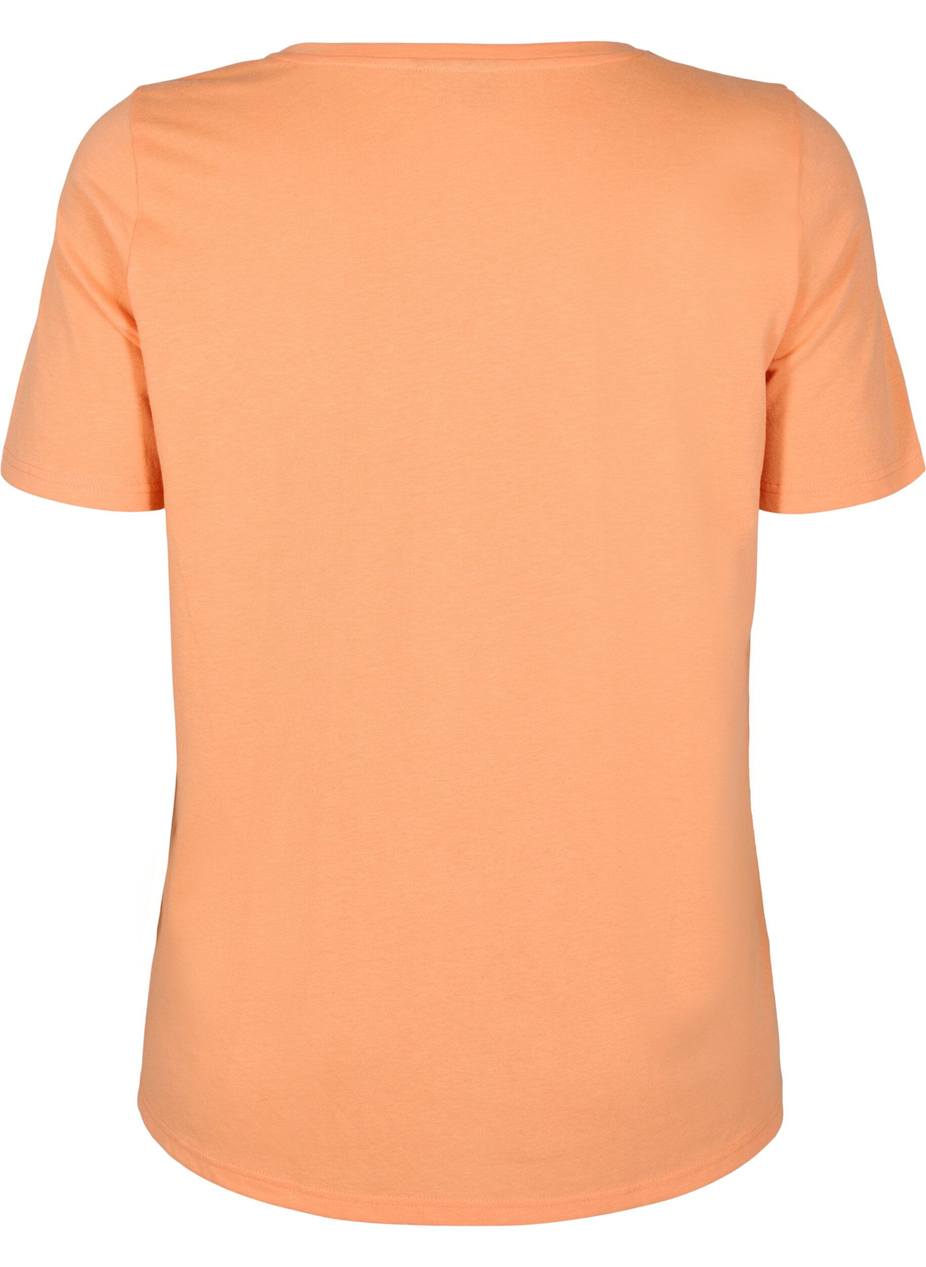 Zizzi FLASH - T-shirt med tryck, Orange, Packshot image number 1