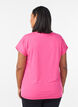 Enf&auml;rgad tr&auml;nings-T-shirt, Rosa, Model image number 2