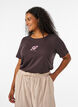 T-shirt med tryck, Brun, Model image number 0
