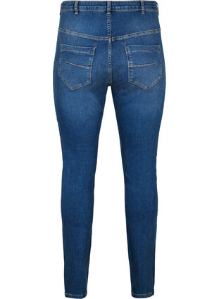 Amy-jeans med superslimmad passform och hög midja, Blue denim, Packshot image number 1
