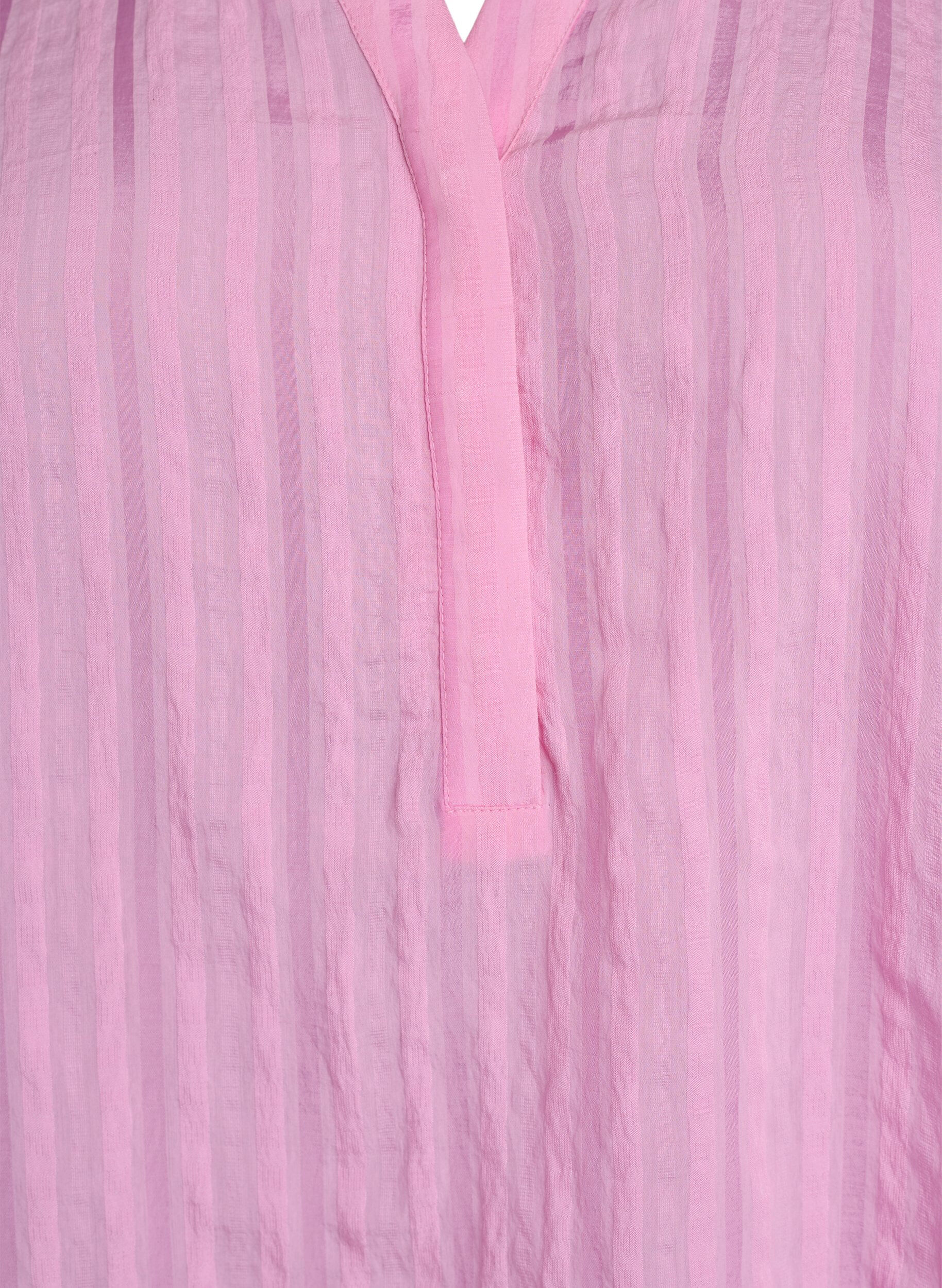 Zizzi Blus med vertikala r&auml;nder, Rosa, Packshot image number 2