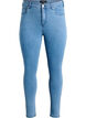 Amy jeans med h&ouml;g midja och supersmal passform, Bl&aring;, Packshot image number 0