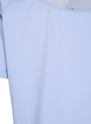 Tränings-T-shirt med nätrygg, Zen Blue, Packshot image number 3