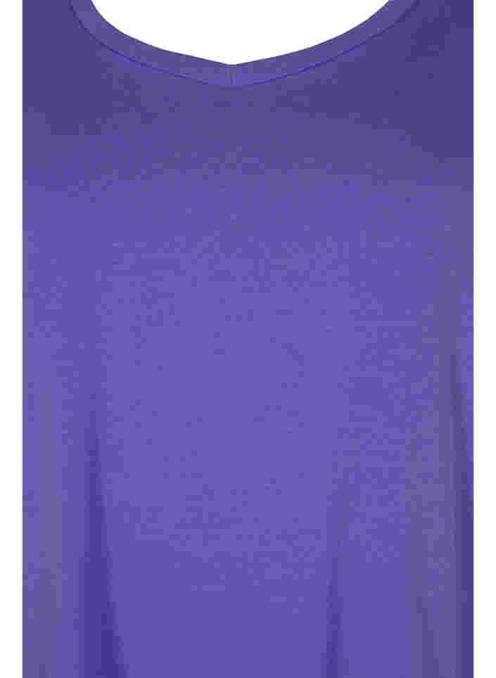 Enfärgad t-shirt i bomull, Ultra Violet, Packshot image number 2