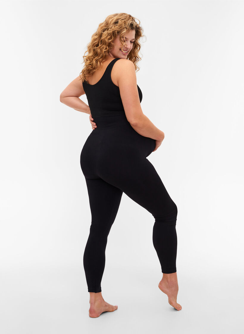 Seamless gravidleggings, Black, Model image number 0